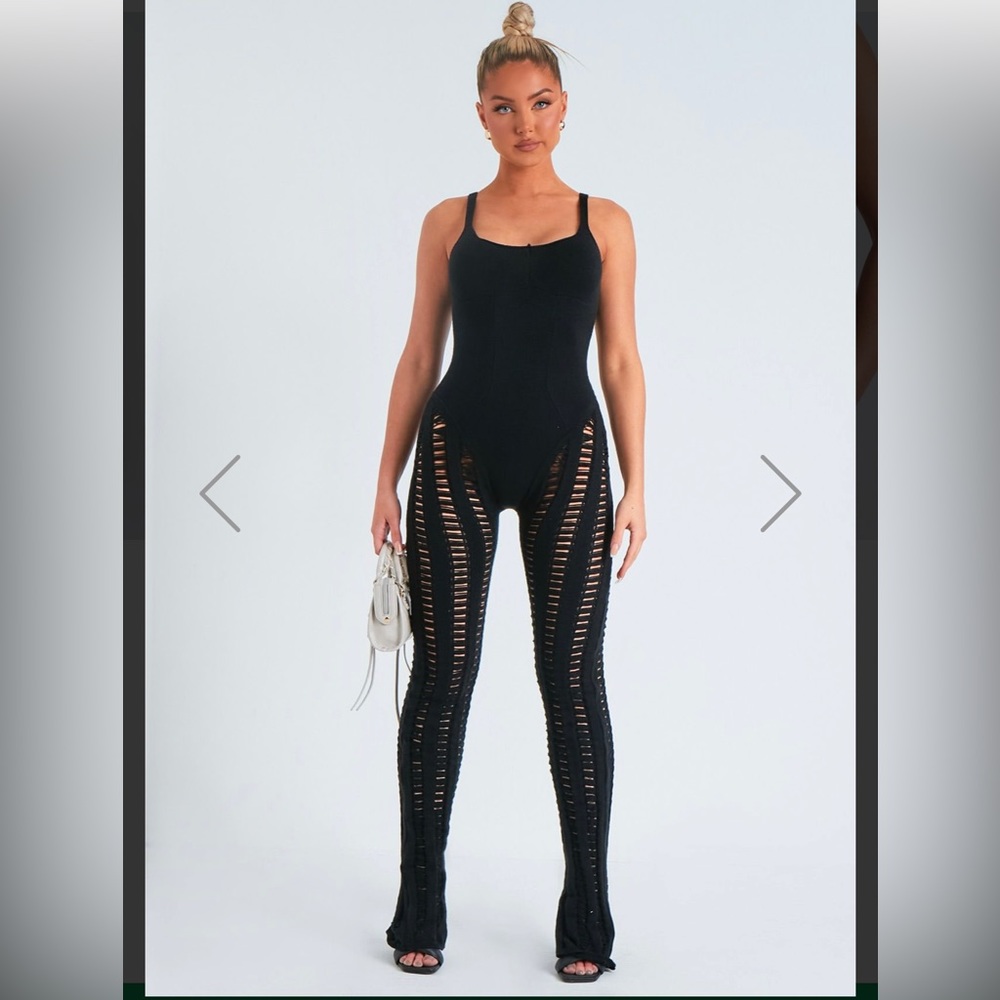 Missy Empire Black Bodysuit. Size 12